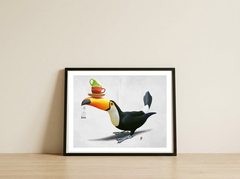 Tea For Tou (Wordless) — framed, leaning against the wall