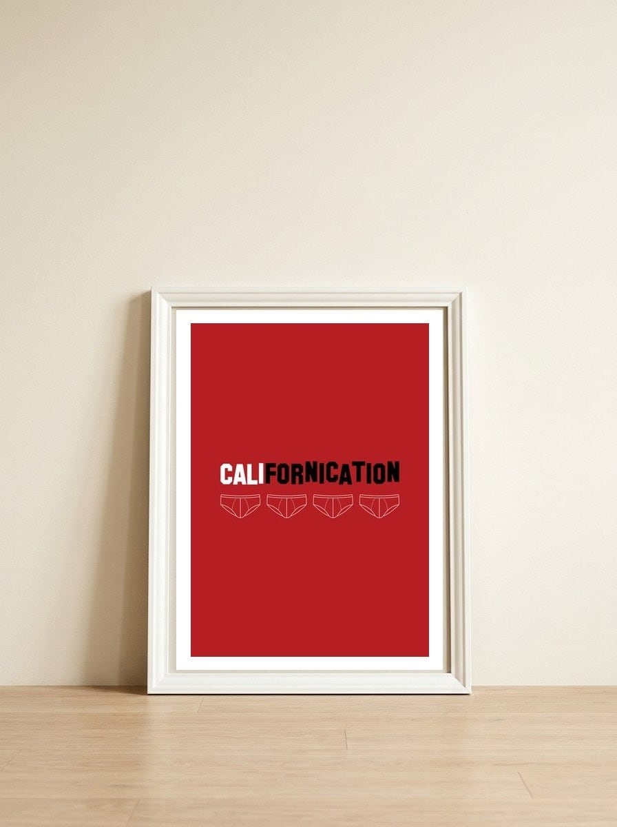 Californication — framed, leaning against the wall