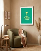 Fake Plastic Trees framed in a tender room thumbnail