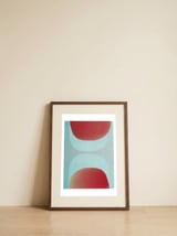 Mirrored Sun 2 — framed, leaning against the wall thumbnail