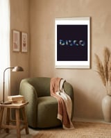 Disco framed in a tender room thumbnail