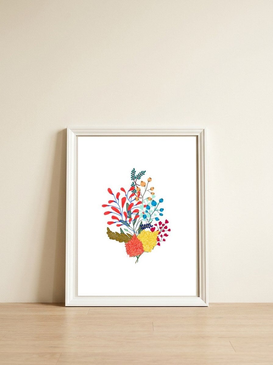 Charm — framed, leaning against the wall