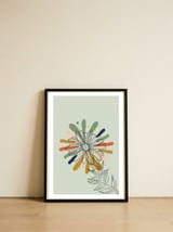 Flower Art — framed, leaning against the wall thumbnail
