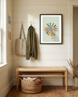 Flower Art framed in a relaxed room thumbnail