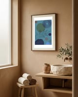 Abstract framed in a serene room thumbnail