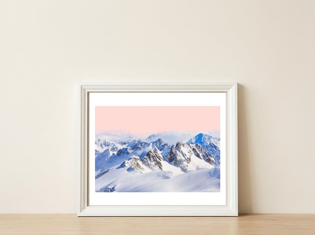 The Promised Land — framed, leaning against the wall