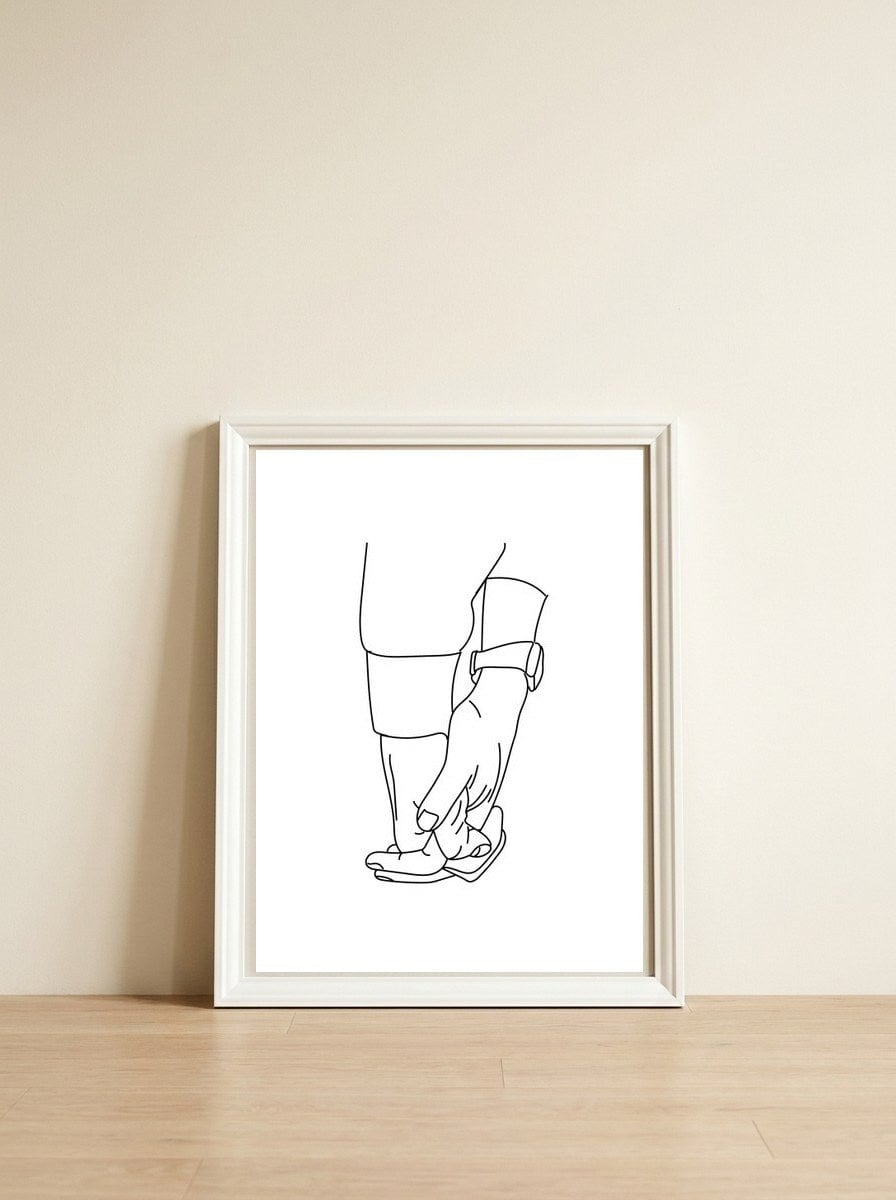 Forever — framed, leaning against the wall