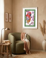Parrot Fever framed in a tender room thumbnail