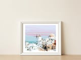 Scenic Greece — framed, leaning against the wall thumbnail