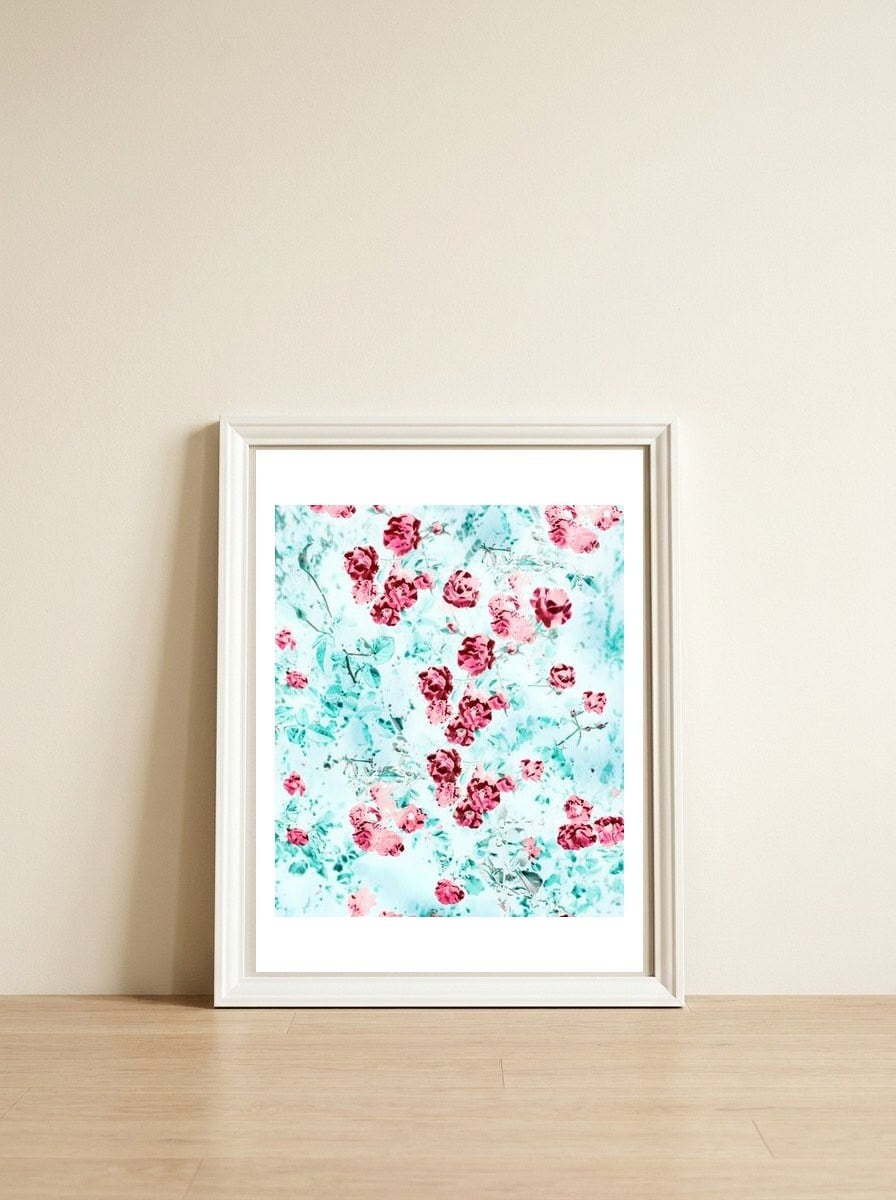 Nothing Happens Unless First A Dream — framed, leaning against the wall