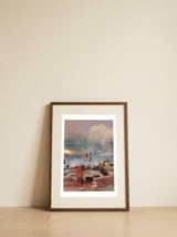 Voyageuses contemplant le crépuscule  — framed, leaning against the wall thumbnail