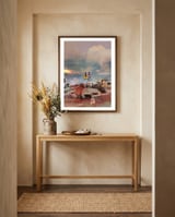 Voyageuses contemplant le crépuscule  framed in a welcoming room thumbnail
