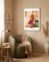 There's Peaceful. There's Wild. I'm Both At The Same Time framed in a tender room thumbnail