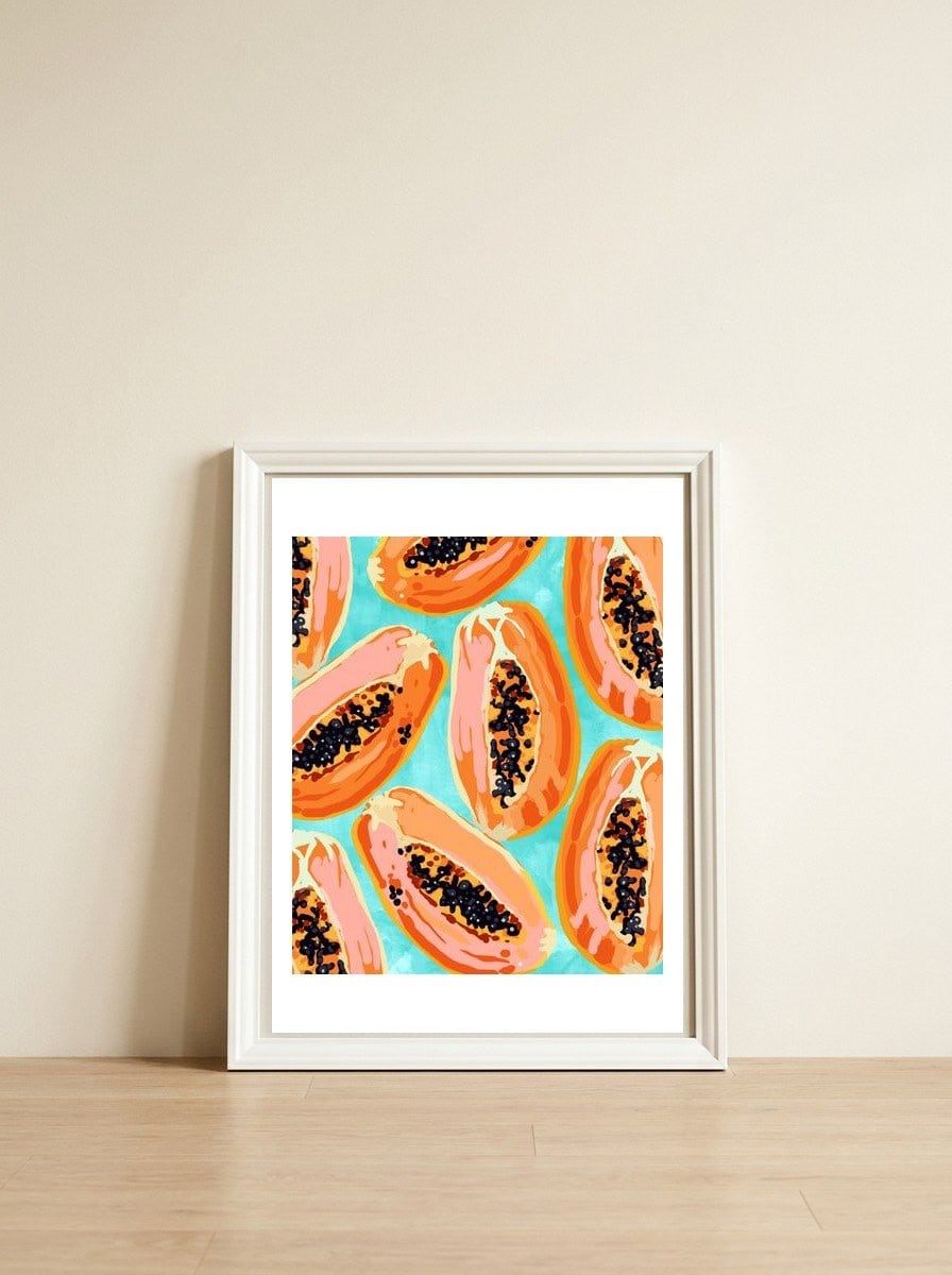 I Love It When You Call Me Big Papaya — framed, leaning against the wall