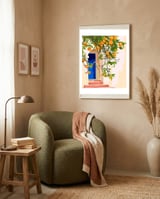 Wherever you go, go with all your heart | Summer Travel Morocco Boho Oranges | Architecture Building framed in a tender room thumbnail