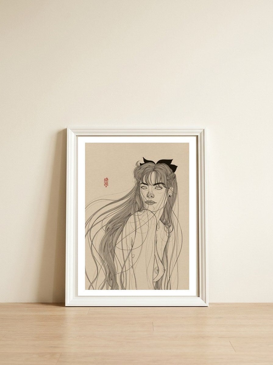 Minako Aino — framed, leaning against the wall