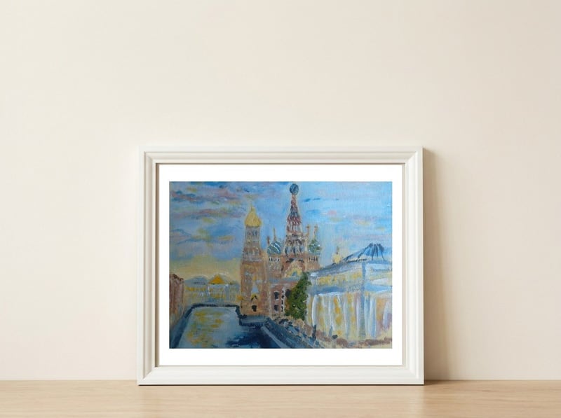 SAINT PETERSBURG  — framed, leaning against the wall