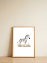 Zebra  — framed, leaning against the wall thumbnail