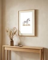 Zebra  framed in a welcoming room thumbnail