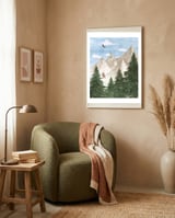 Climbing the Mountains  framed in a tender room thumbnail