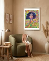 A GIRL IN AN ENCHANTED FOREST  framed in a tender room thumbnail