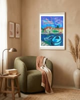 Two Boats in Vrboska framed in a tender room thumbnail