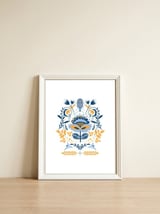 Scandinavian Folk Study 011  — framed, leaning against the wall thumbnail