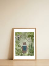 Exploring the Jungle — framed, leaning against the wall thumbnail