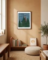 Up in the trees framed in a gentle room thumbnail