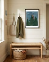 Up in the trees framed in a relaxed room thumbnail