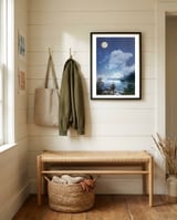 Calm waters framed in a relaxed room thumbnail