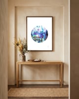 Inside an aquarium framed in a welcoming room thumbnail