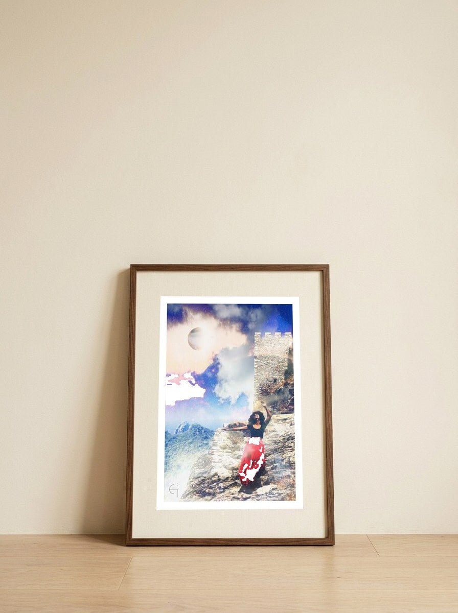 Twist of fate — framed, leaning against the wall