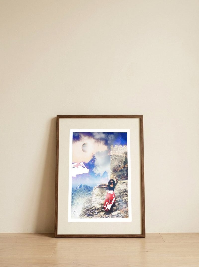 Twist of fate — framed, leaning against the wall