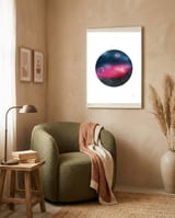 New moon framed in a tender room thumbnail