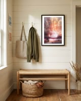 Ruby eclipse  framed in a relaxed room thumbnail