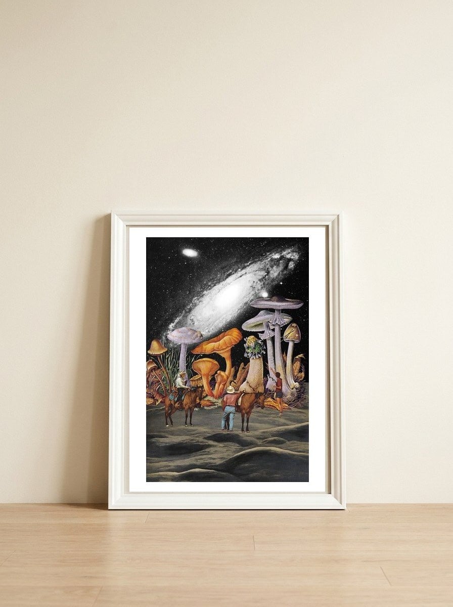 Space Cowboys — framed, leaning against the wall