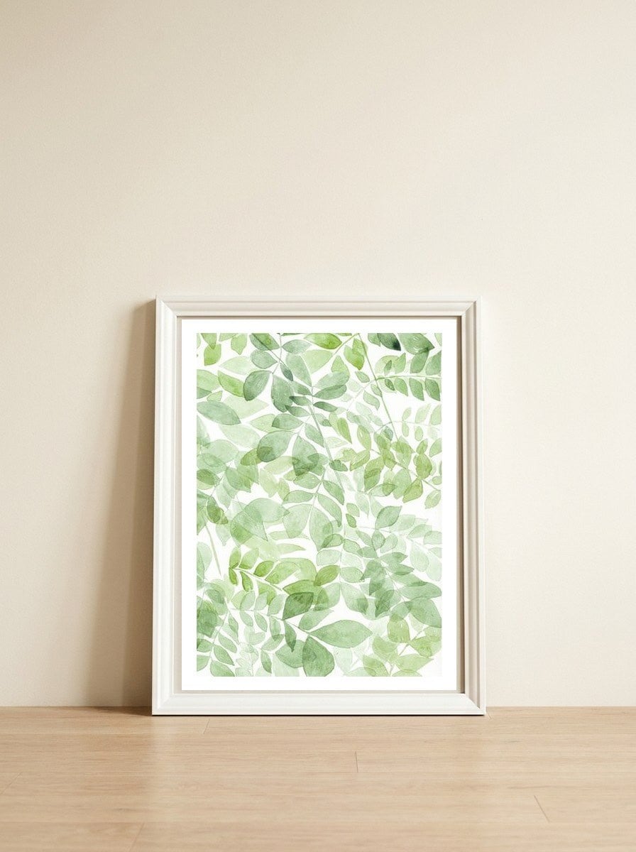 Rain Tree — framed, leaning against the wall