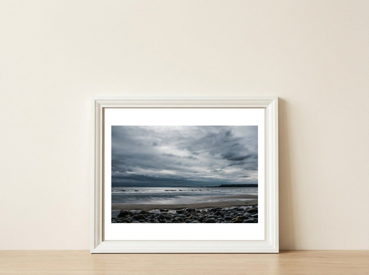 Amroth Beach — framed, leaning against the wall