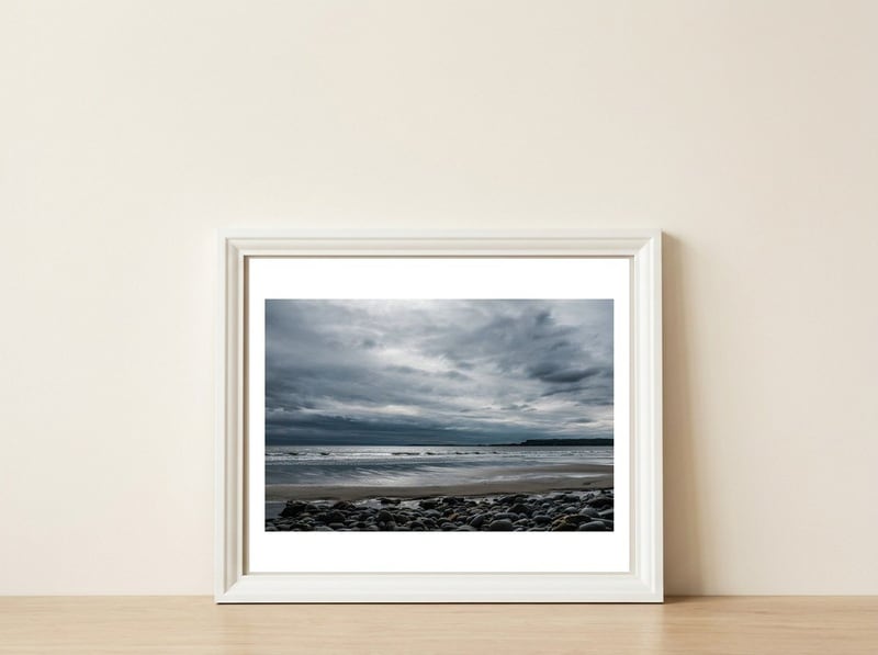 Amroth Beach — framed, leaning against the wall