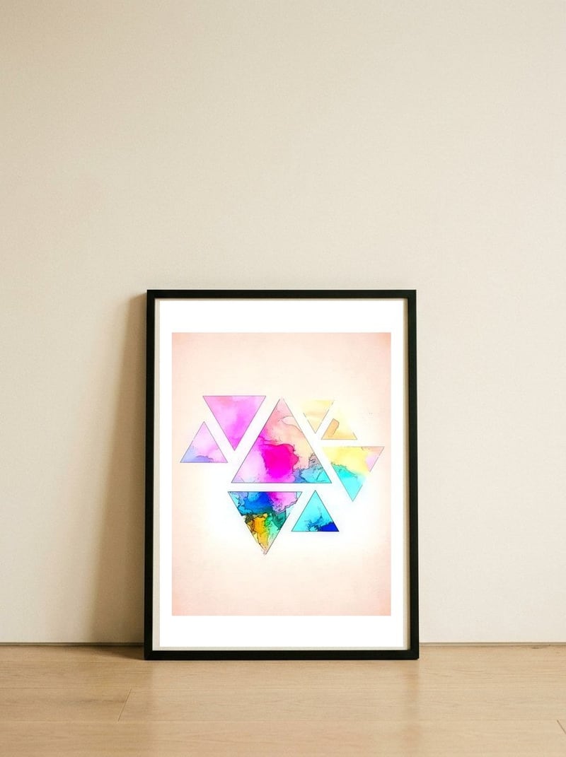 Fading Away — framed, leaning against the wall