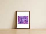 Wild Lilac Hedgerow — framed, leaning against the wall thumbnail