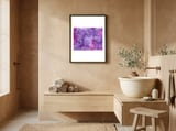 Wild Lilac Hedgerow framed in a serene room thumbnail