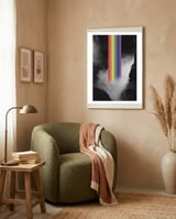 Rainbow framed in a tender room thumbnail
