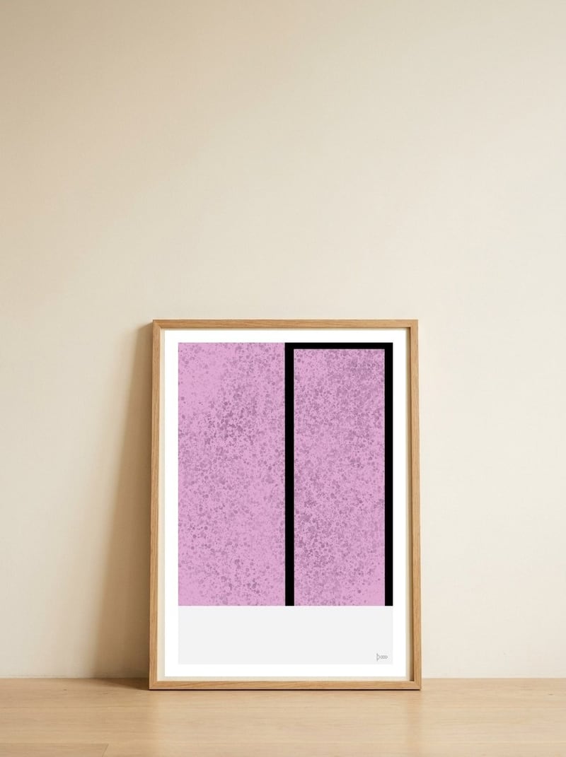 Ideal Lines 4 — framed, leaning against the wall