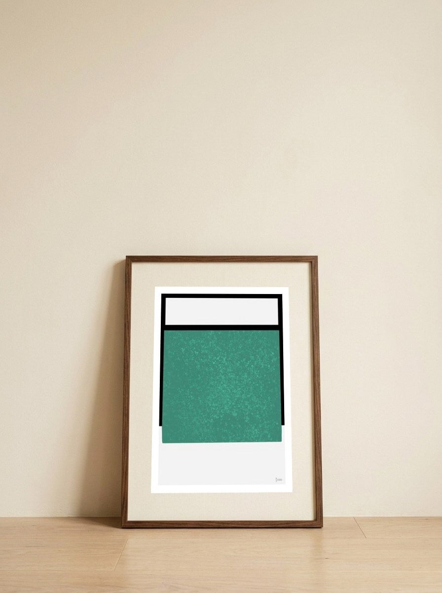 Ideal Lines 2 — framed, leaning against the wall