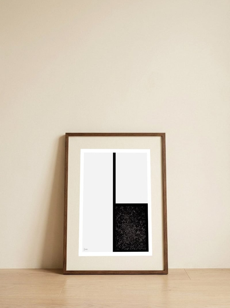Ideal Lines 8 — framed, leaning against the wall