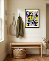 Abstract framed in a relaxed room thumbnail