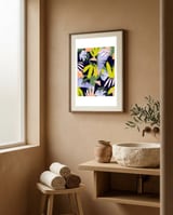 Abstract framed in a serene room thumbnail