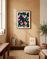 Flower garden framed in a gentle room thumbnail